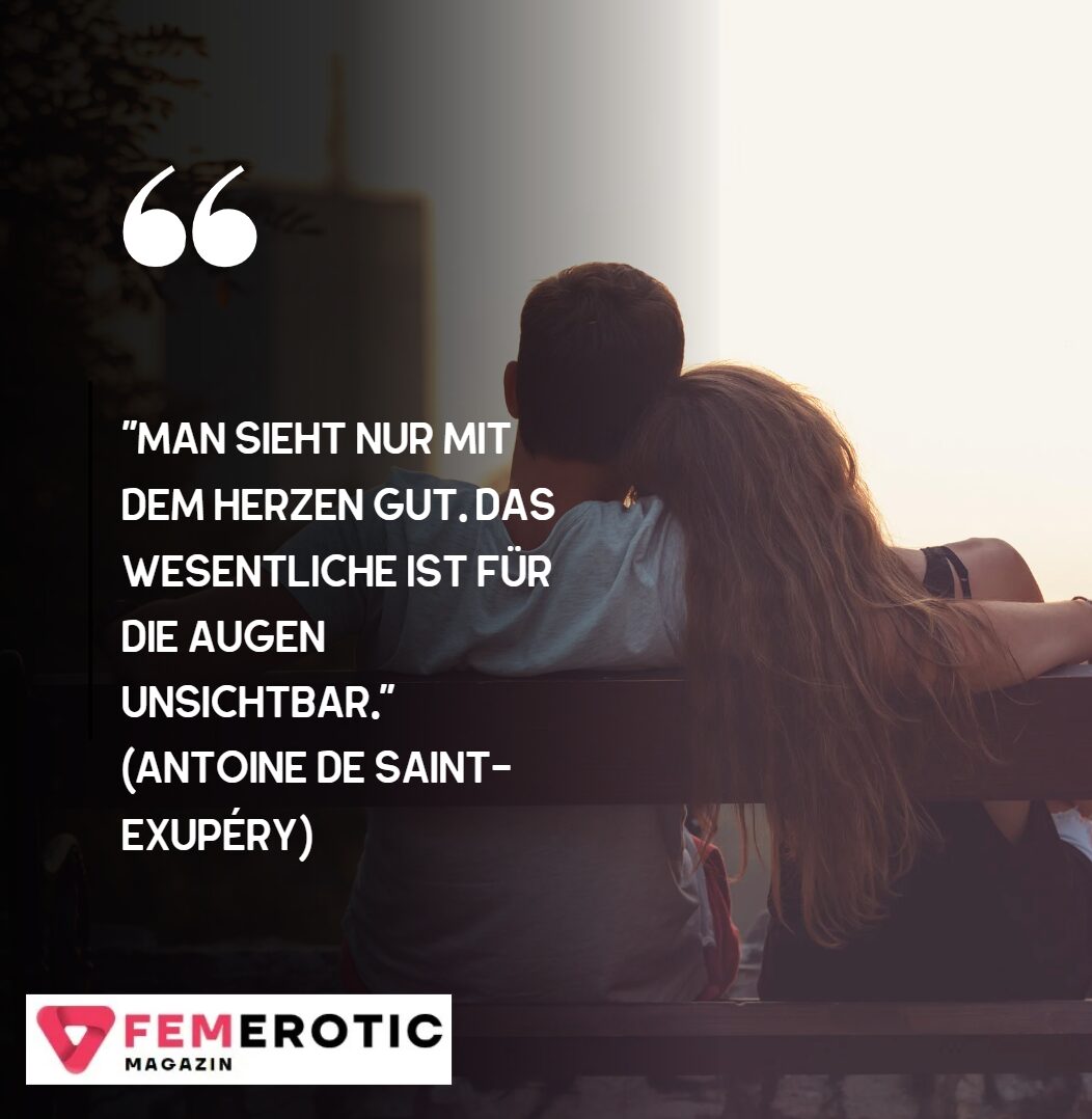 Man sieht nur mit dem Herzen gut. Das Wesentliche ist für die Augen unsichtbar. (Antoine de Saint-Exupéry) Man sieht nur mit dem Herzen gut. Das Wesentliche ist für die Augen unsichtbar. (Antoine de Saint-Exupéry)